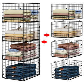 Yociyoga compact wardrobe system creates organized closets with visible items.