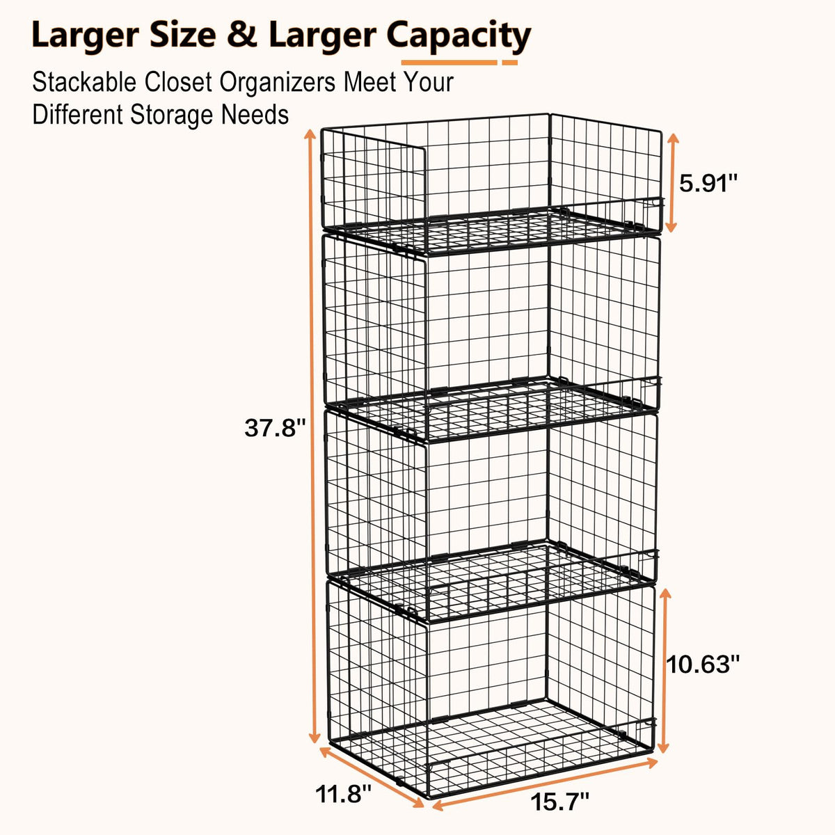 Yociyoga durable breathable iron mesh for long-lasting closet organization.