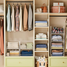 Yociyoga easy-assembly closet system for simple setup