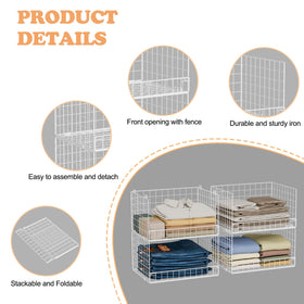 Yociyoga iron mesh closet storage bin that's breathable and sturdy