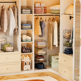 Yociyoga multiuse closet storage ideas keep toys bags and books tidy.