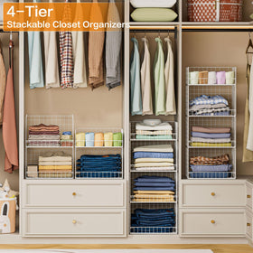 Yociyoga pants and tees organization closet image demonstrates versatile clothing storage.