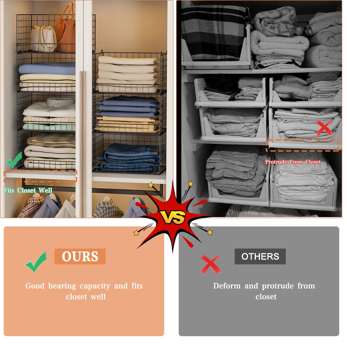 Yociyoga visible storage bin interior illustrates quick item identification
