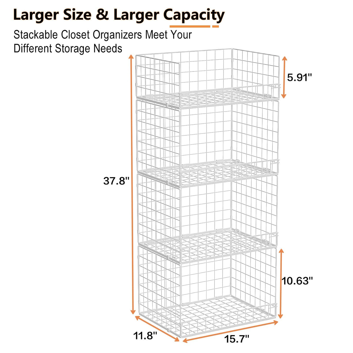 Yociyoga white closet shelf system offers a clean, minimal storage solution.