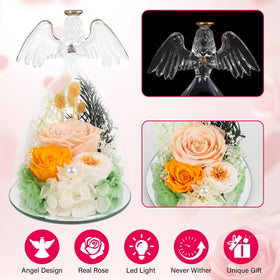 YOFIT warm yellow LED highlights the rose to create a serene nightlight.