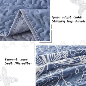Quilt care details: machine wash and low tumble dry for longevity.
