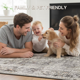 YOH rug features reinforced edges to minimize fraying for lasting use.