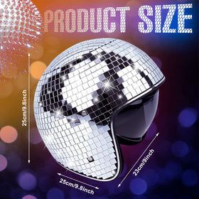 Yoiemivy disco helmet makes the crowd aware with reflective patches at bars and events.