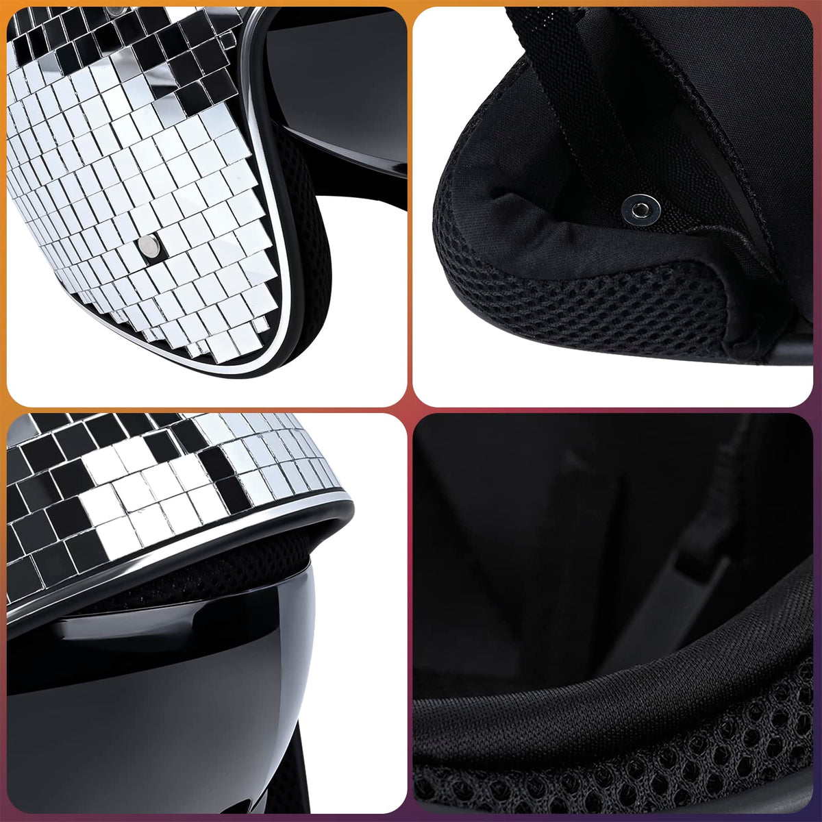 Yoiemivy disco helmet lighting effects draw attention during club nights and performances.
