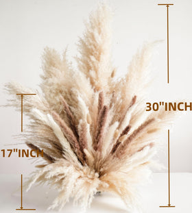 YOJOYI boho pampas grass decor creates soft, fluffy visual interest for boho spaces.