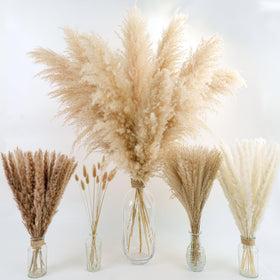 YOJOYI pampas grass stems 17-36 inches add height and warmth to centerpieces.