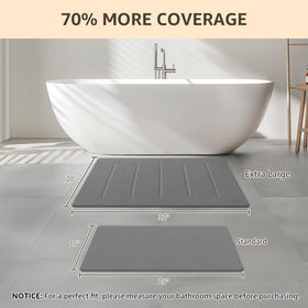 Yolife Diatomaceous Earth Bath Mat with absorbent surface for quick drying