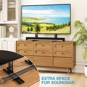 Black finish with non-slip pads protects surfaces.