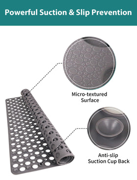Yonala mat drainage holes promote quick water drainage and dry surfaces.