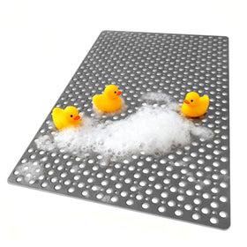 Yonala extra large shower mat with strong suction cups for stable footing.