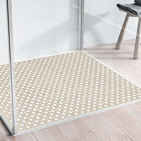 Yonala shower mat suction cups close-up demonstrates secure grip on smooth surfaces.