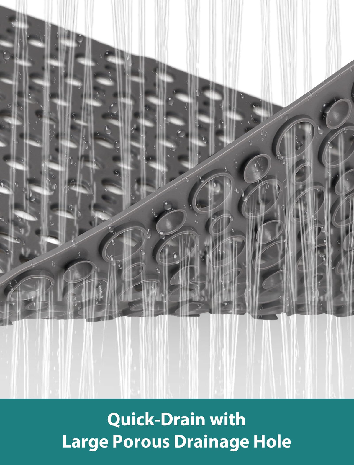 Yonala machine washable shower mat ready for an easy refresh.