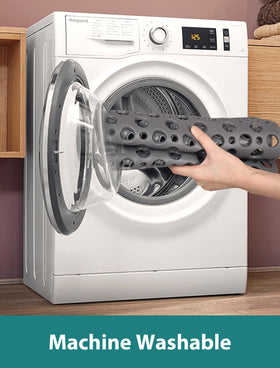Yonala trim-to-fit feature allows tailoring to the shower space.