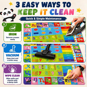 Yongjoy mat featuring animals and letters to spark reading time.