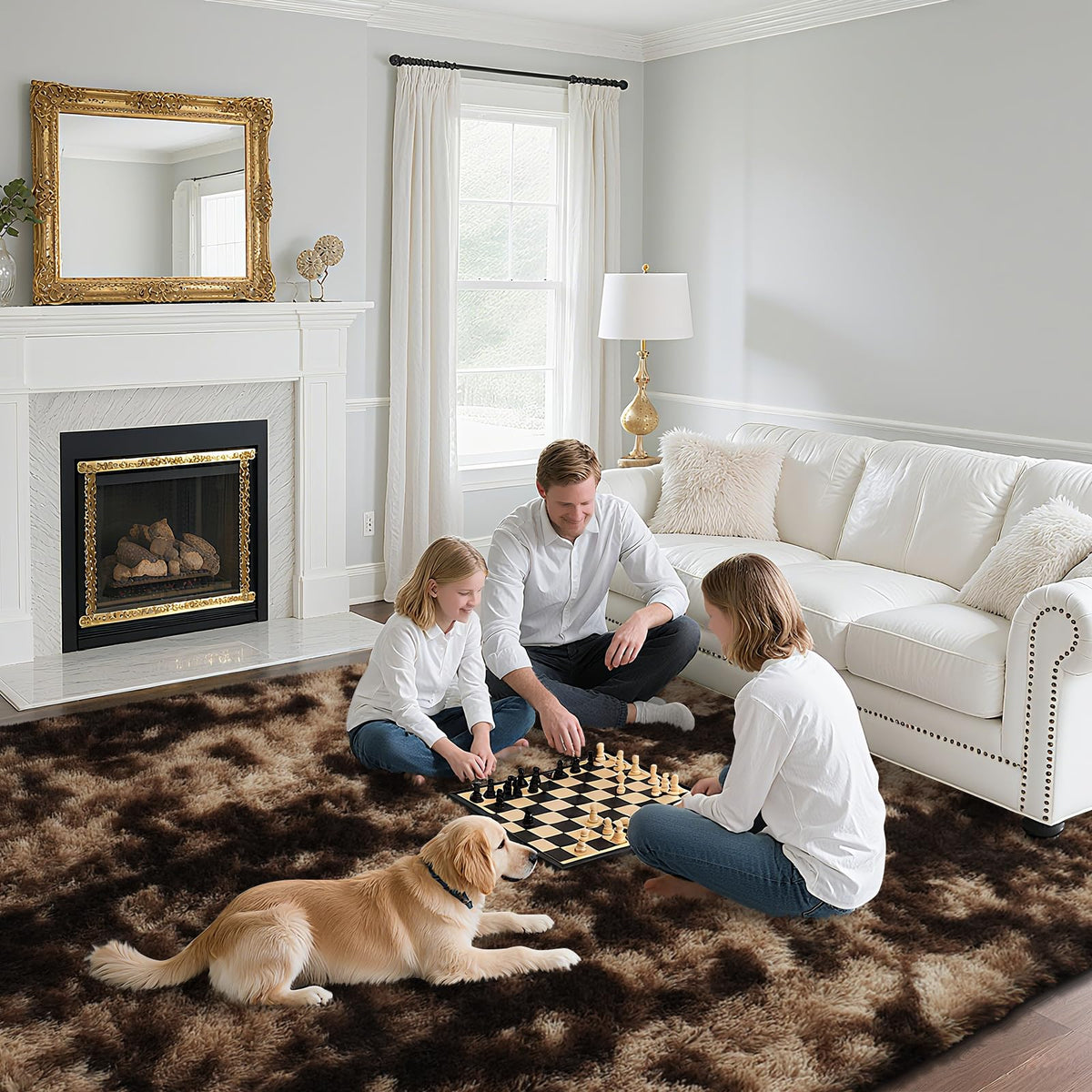 Yongyangjuxin non-slip bottom rug on smooth flooring