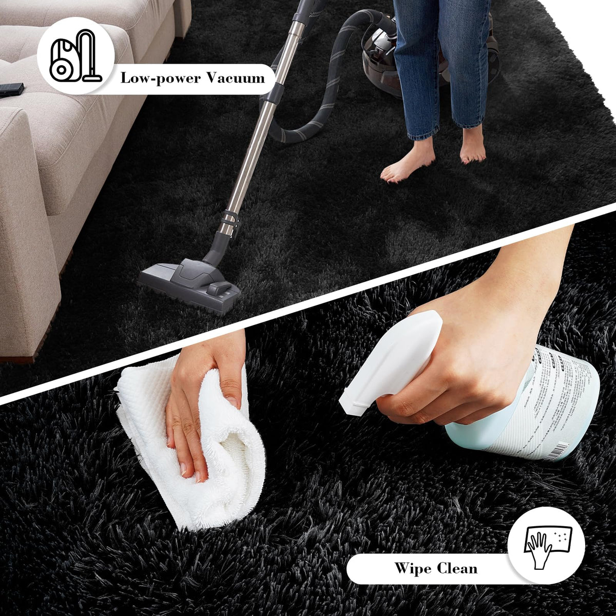 Yongyangjuxin 5x8 rug works well in living rooms while remaining easy to clean.