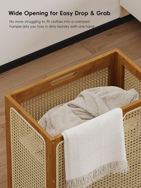 Yonscess built-in handles simplify lifting and daily movement of laundry.