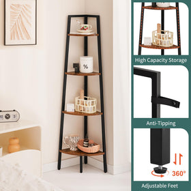 Yoobure anti-tip kit and adjustable feet ensure shelf stability.