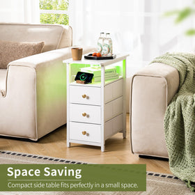 Yoobure bedside nightstand keeps essentials within reach in the bedroom