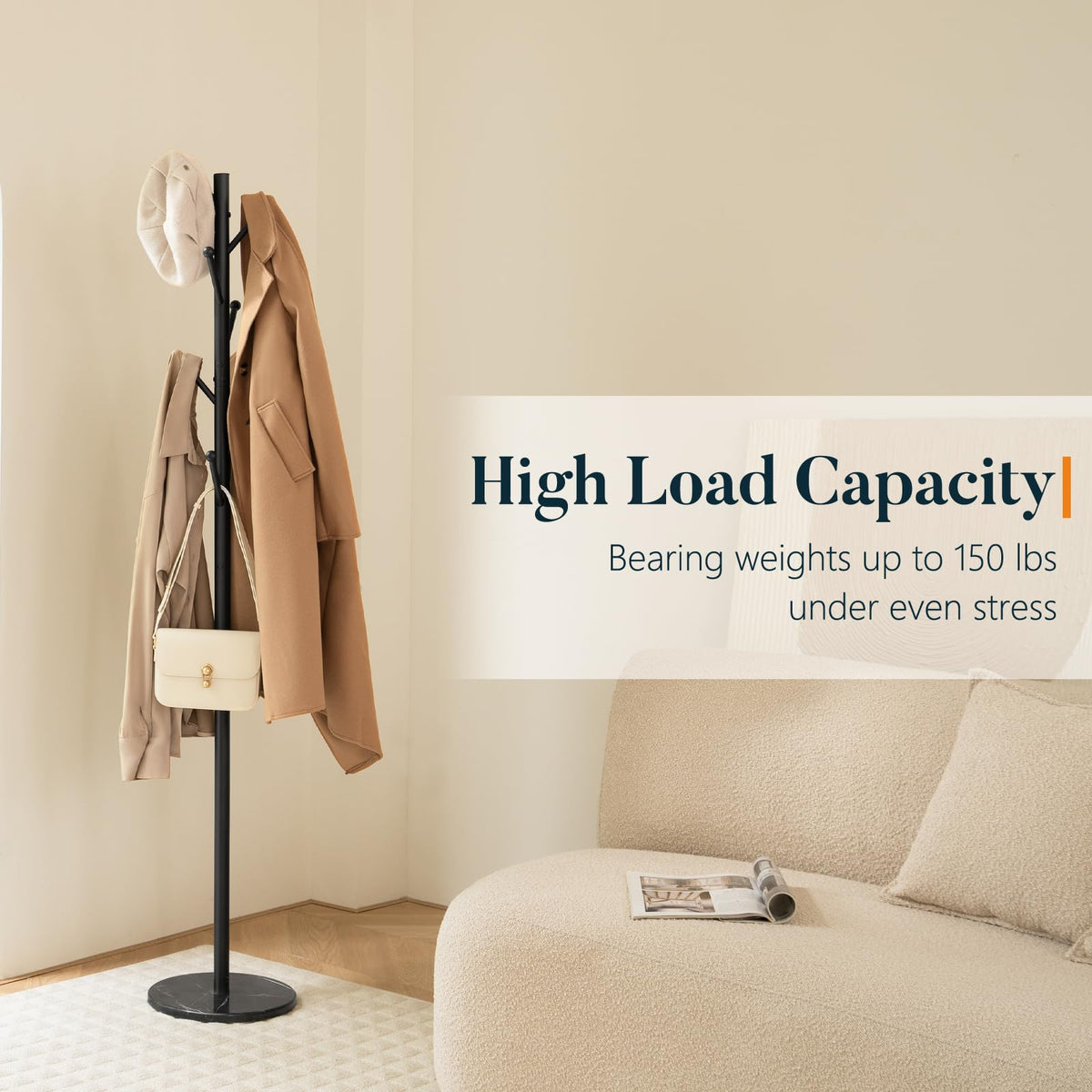 Yoobure Coat Rack easy assembly with clear instructions and video resources