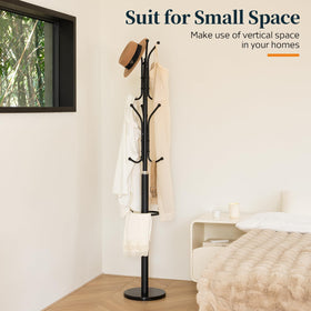 Yoobure matte black finish coat rack complements modern interiors
