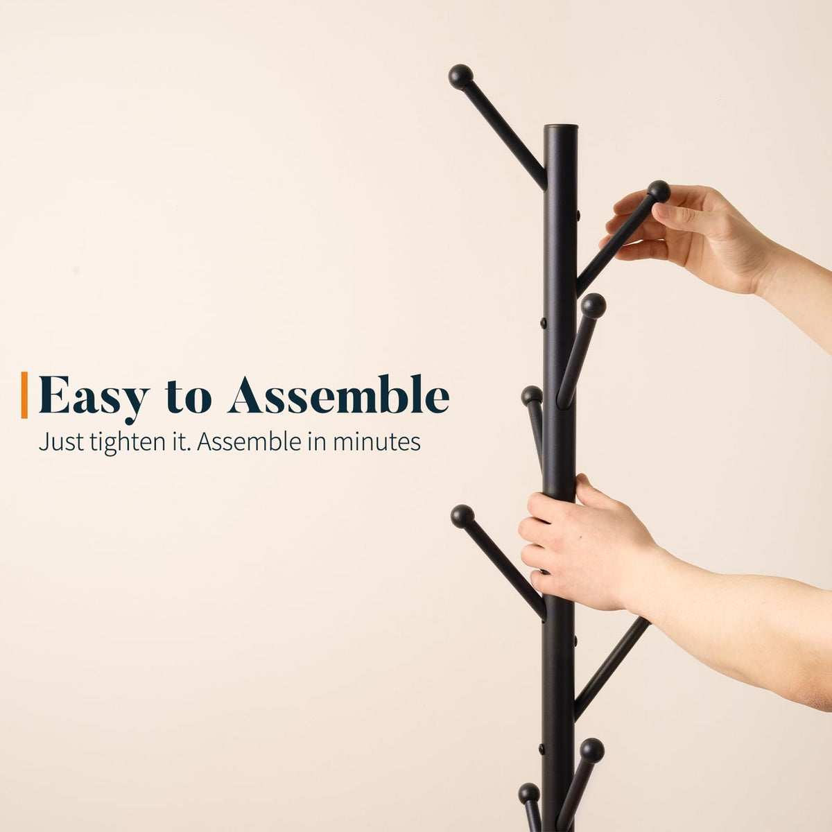 Yoobure Coat Rack sturdy poles resist rust for long-lasting use