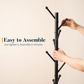 Yoobure Coat Rack sturdy poles resist rust for long-lasting use