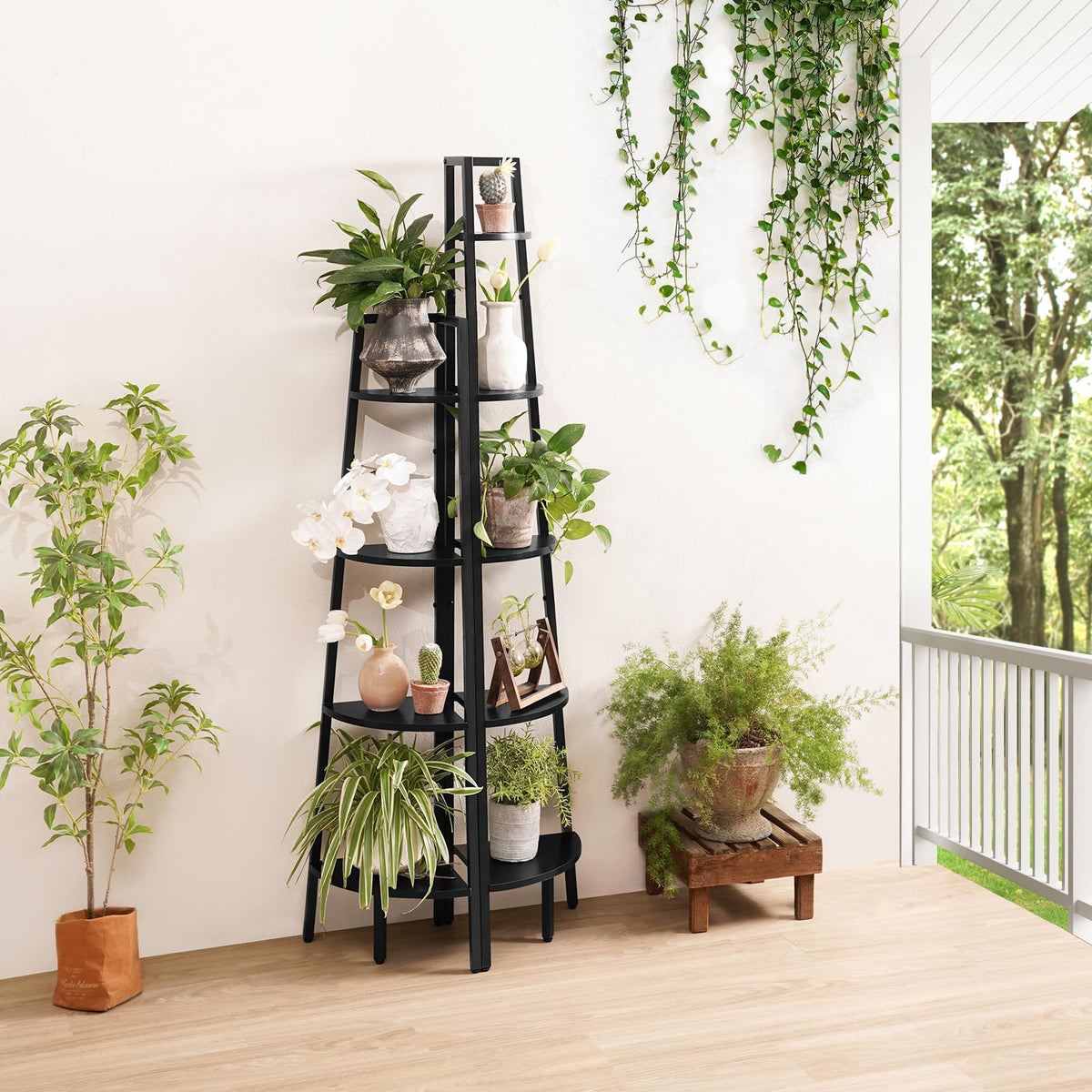 Yoobure corner shelf suitable for bedroom or home office organization.