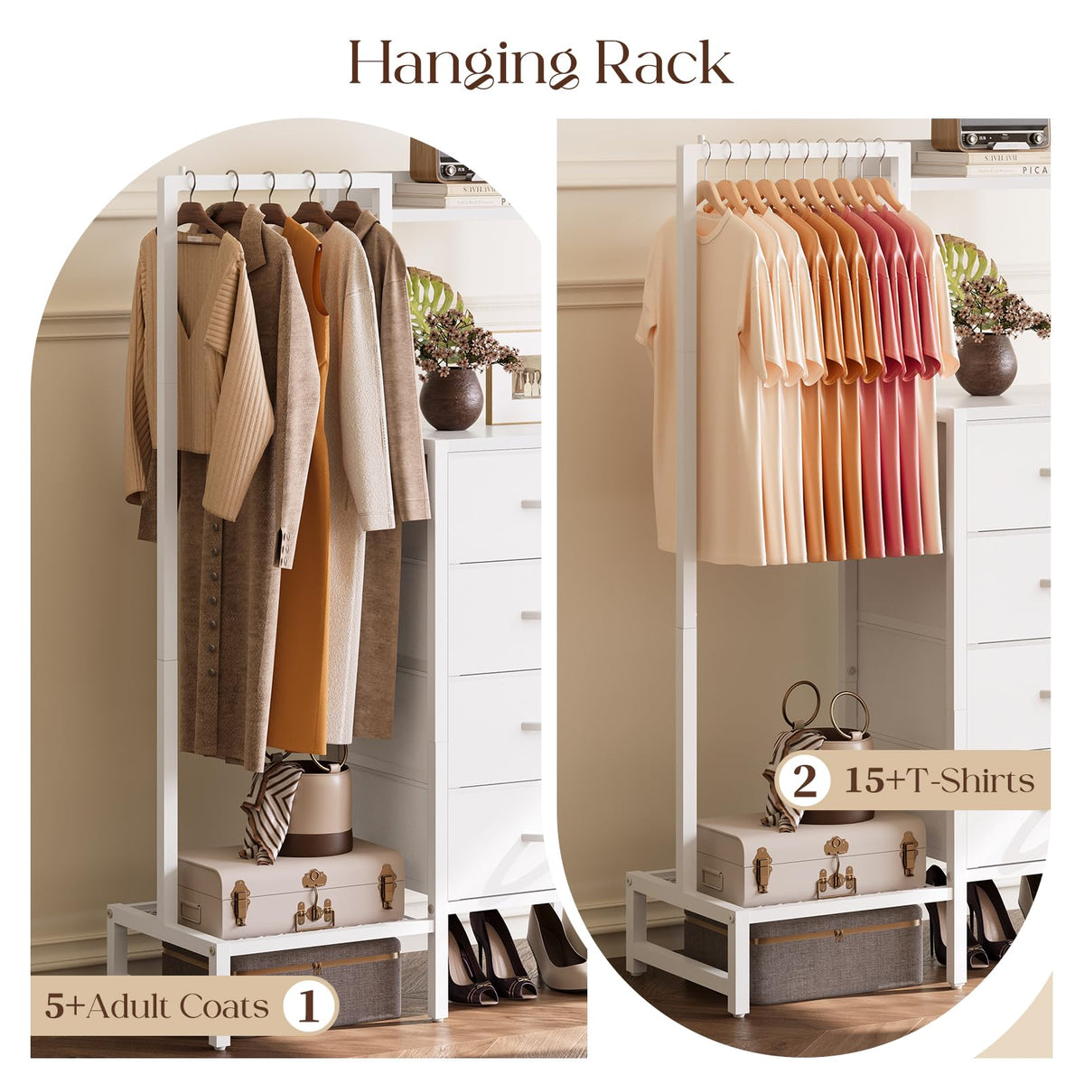 Yoobure four-drawer dresser offers tidy storage and quick access.