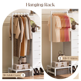 Yoobure four-drawer dresser offers tidy storage and quick access.