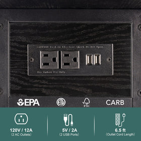 Yoobure end table assembly is simple with numbered steps and online video guidance