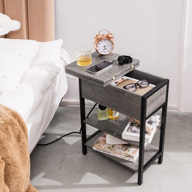 Yoobure end table living room setup complements sofas with a compact footprint