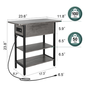 Yoobure end table small space design fits tight rooms