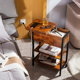 Yoobure charging station close-up with USB ports and outlets for convenient charging