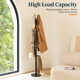 Yoobure entryway coat rack dimensions and tall profile