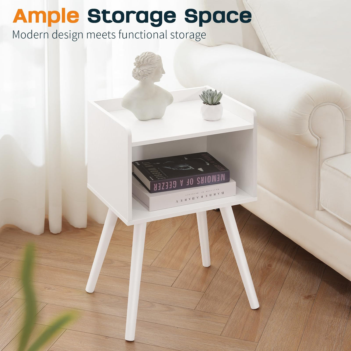 Yoobure nightstand edge protection prevents items from slipping off