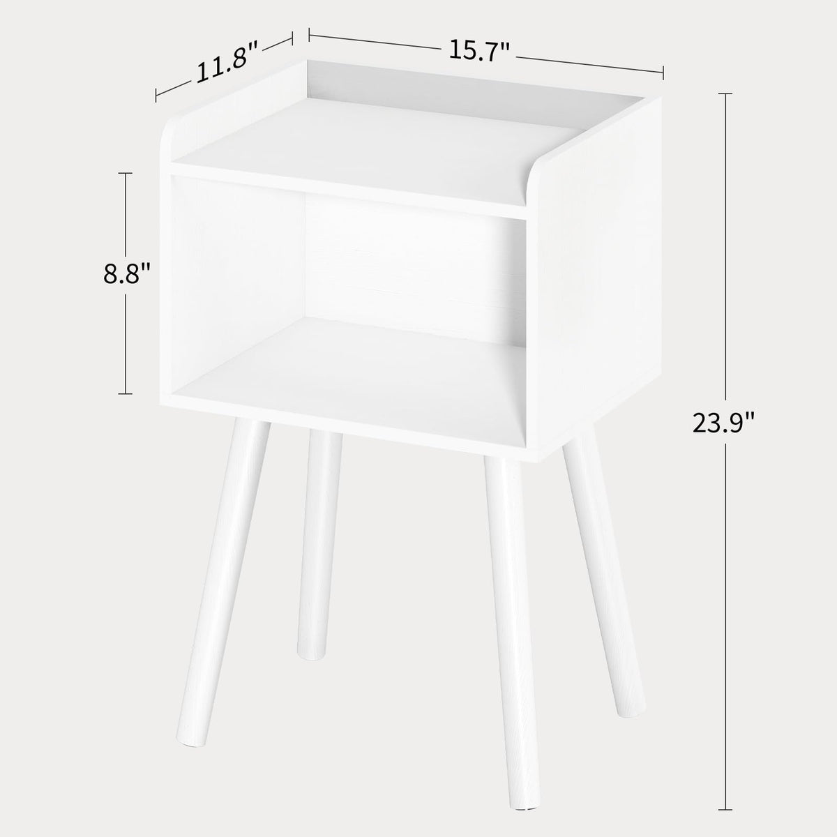 Yoobure mid-century nightstand legs provide sturdy, wobble-free support