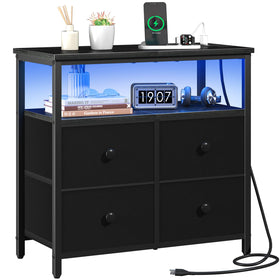 Yoobure night stand charging station keeps devices powered beside bed.