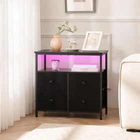 Yoobure night stand drawer storage helps keep essentials organized near you.