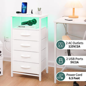Yoobure night stand open display shelf showcases books and keepsakes
