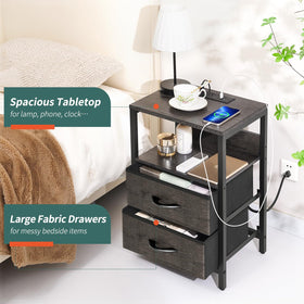Yoobure nightstand assembly guide enables quick setup with included tools.