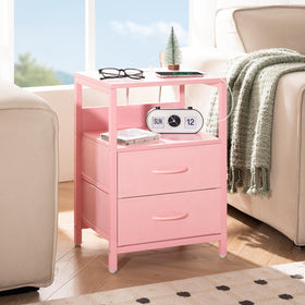 Yoobure fabric drawers close-up highlighting concealed storage texture