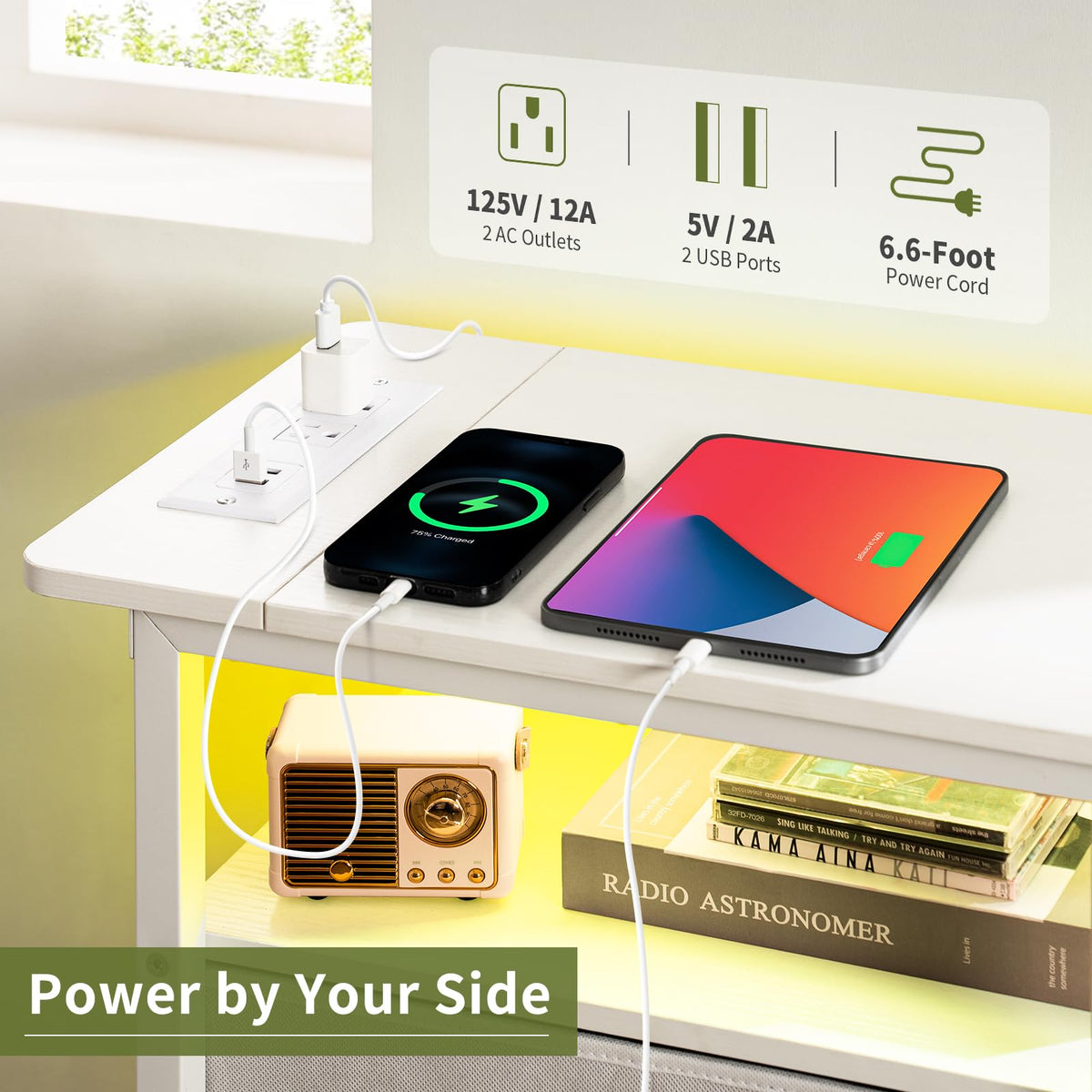Yoobure open shelf and tabletop organize remotes and keys