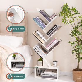 Yoobure Tree Bookshelf easy assembly, ships with tools and clear instructions.