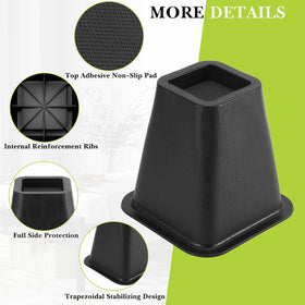 Yookwutar foam-padded top reduces friction and noise.